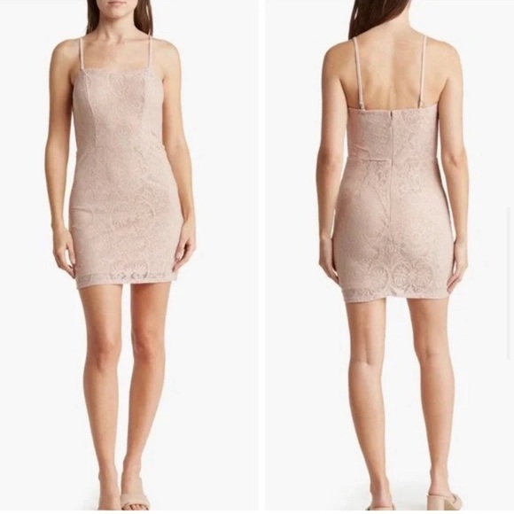 Dress the Population Leanne Pink Lace Dress - Picture 10 of 10